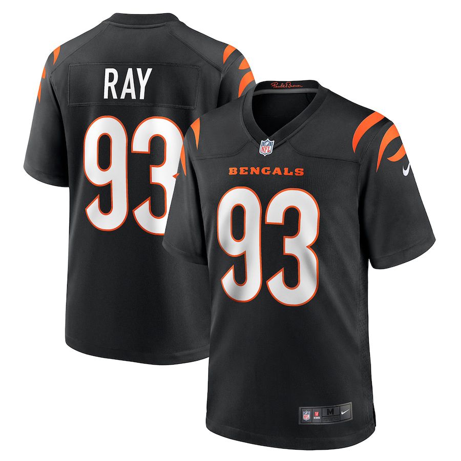 Men Cincinnati Bengals 93 Wyatt Ray Nike Black Game NFL Jersey